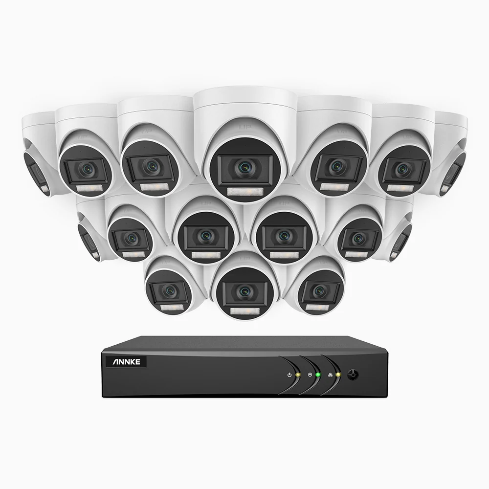 ADLK500 - Kit videosorveglianza analogica 16 canali con 16 telecamere 3K, Visione notturna a doppia luce, apertura superiore f/1.2, segnale di uscita 4-in-1, microfono integrato, IP67 resistente alle intemperie - Image 3