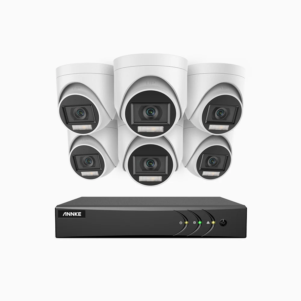 ADLK500 - Kit videosorveglianza analogica 8 canali con 6 telecamere 3K, Visione notturna a doppia luce, apertura superiore f/1.2, segnale di uscita 4-in-1, microfono integrato, IP67 resistente alle intemperie - Image 3