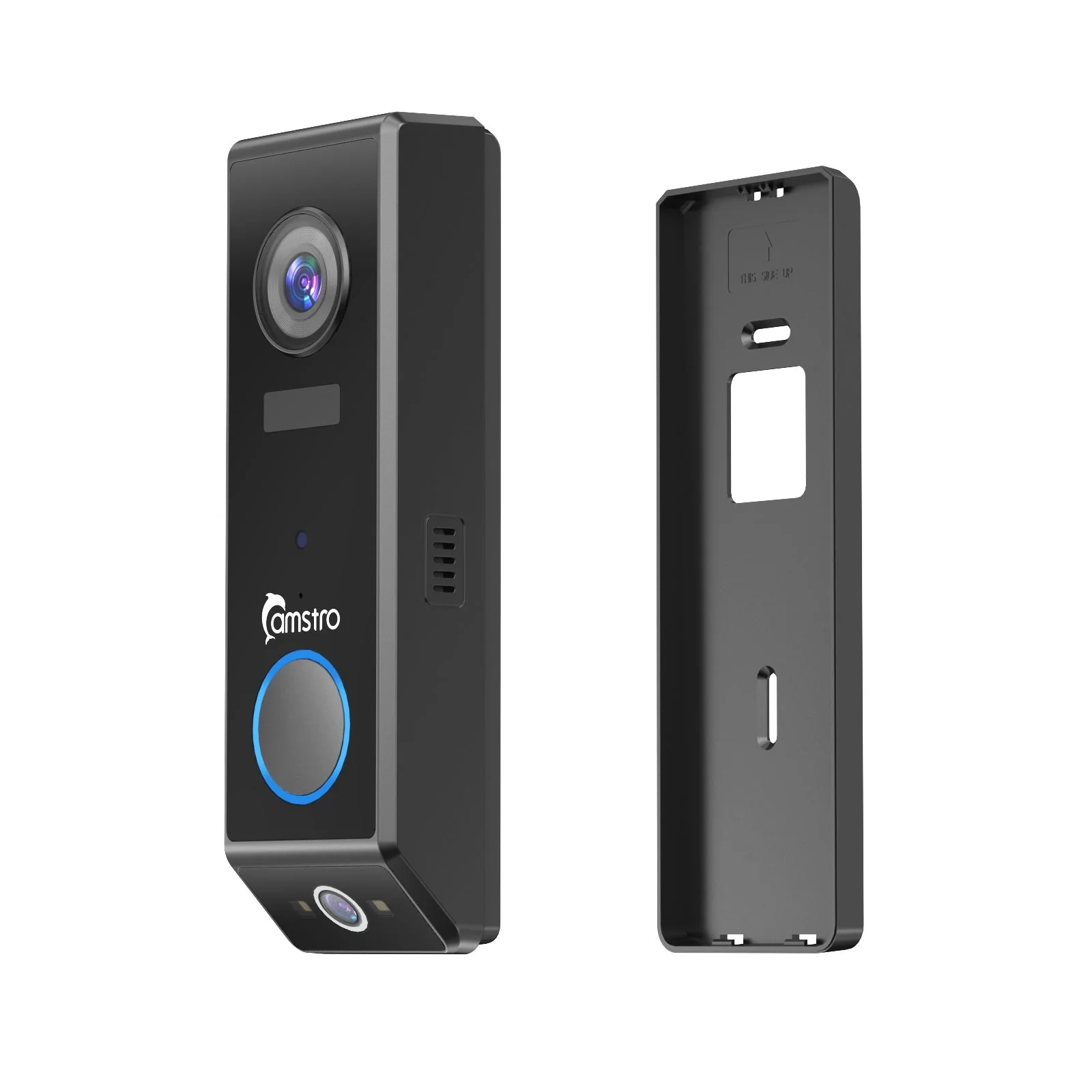 Camstro 2K+1080P Smart Video Doorbell, Two-Way Audio, Customised Human Detection, Day Night Vision, 5200mAh Rechargeable Battery, Support TF Card & Cloud Storage, Work with Alexa and Google Assistant - Image 6