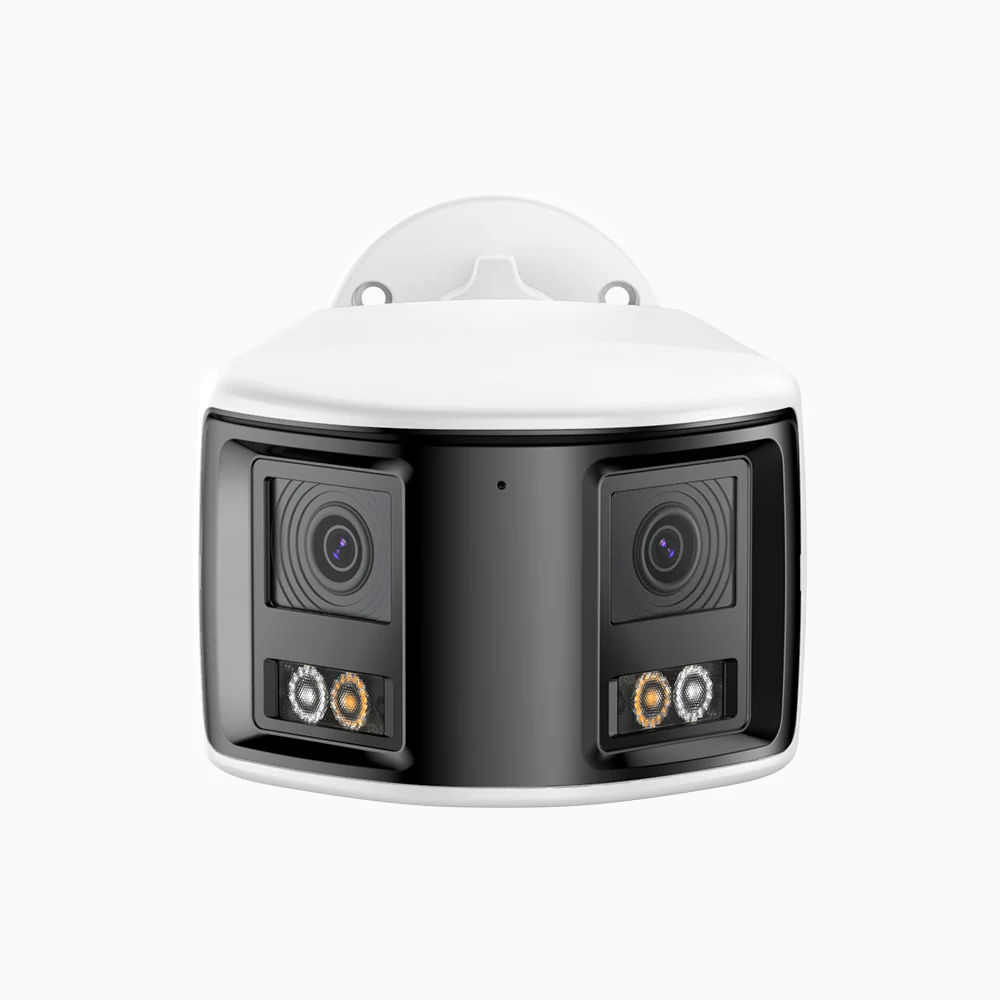 FCD600 - Telecamera di sicurezza panoramica per esterni PoE a 6MPX doppia lente, ultra grandangolo 180°,  visione notturna intelligente a doppia luce, audio bidirezionale, sirena e allarme attivi, rilevamento persone e veicoli, IP67 - Image 3