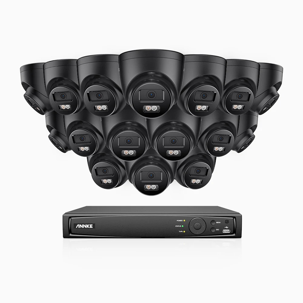 H500P - Kit videosorveglianza PoE 16 canali con 16 telecamera 3K, visione notturna a colori, microfono integrato, IP67, supporta ONVIF e RTSP - Image 4