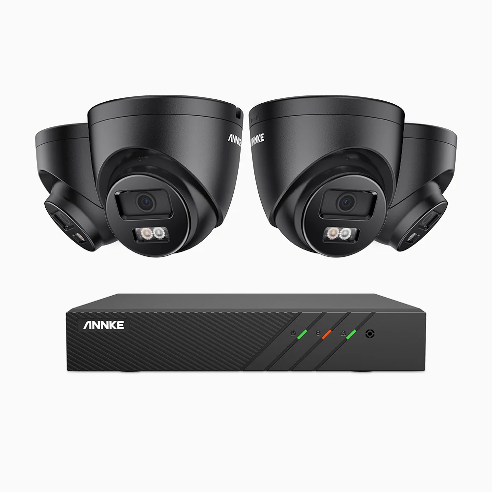 H500P - Kit videosorveglianza PoE 8 canali con 4 telecamera 3K, visione notturna a colori, microfono integrato, IP67, supporta ONVIF e RTSP - Image 4
