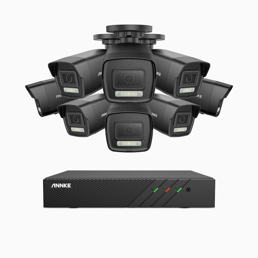 H500P - Kit videosorveglianza PoE 8 canali con 8 telecamera 3K, visione notturna a colori, microfono integrato, IP67, supporta ONVIF e RTSP - Image 3
