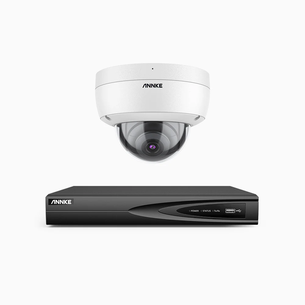 H800 - Kit videosorveglianza PoE 4 canali con 1 telecamera 8 MPX (4K), riconoscere di persone e veicoli, visione notturna a colori e IR,microfono integrato, supporta ONVIF e RTSP - Image 3