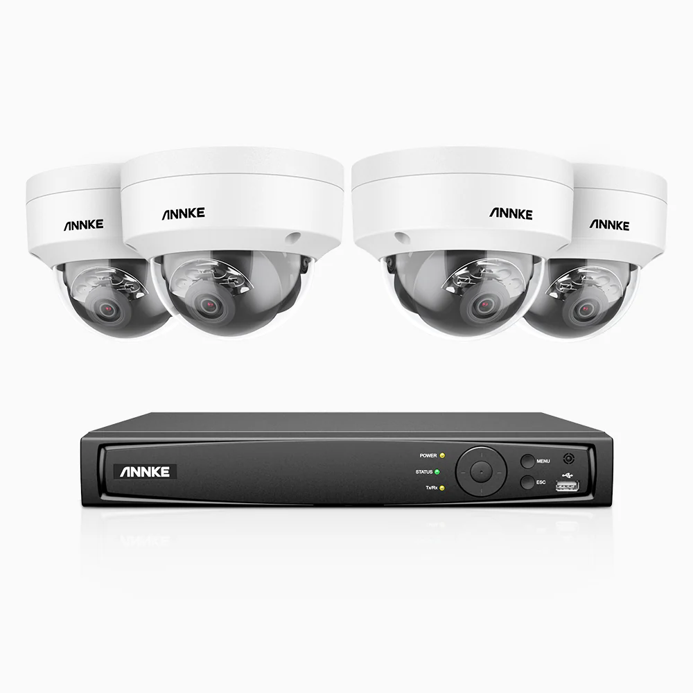 H800 - Kit videosorveglianza PoE 8 canali con 4 telecamere 8 MPX (4K), riconoscere di persone e veicoli, visione notturna a colori e IR,microfono integrato, supporta ONVIF e RTSP - Image 3