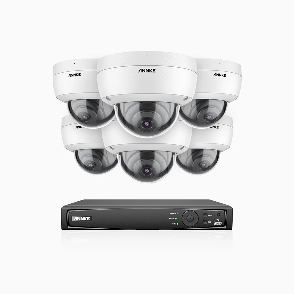 H800 - Kit videosorveglianza PoE 8 canali con 6 telecamere 8 MPX (4K), visione notturna a colori e IR,microfono integrato, riconoscere di persone e veicoli, supporta ONVIF e RTSP - Image 3