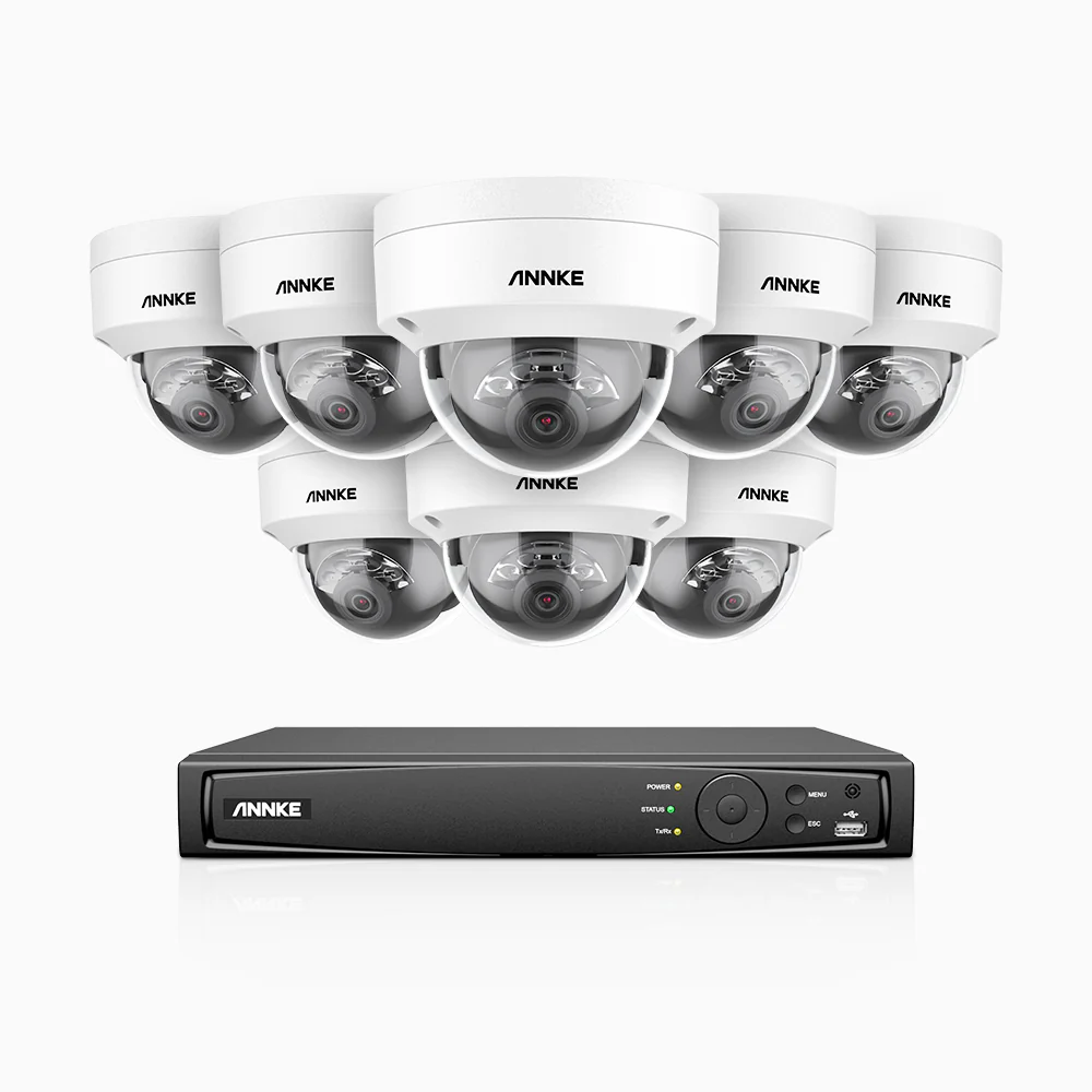 H800 - Kit videosorveglianza PoE 8 canali con 8 telecamere 8 MPX (4K), visione notturna a colori e IR,microfono integrato, riconoscere di persone e veicoli, supporta ONVIF e RTSP - Image 3