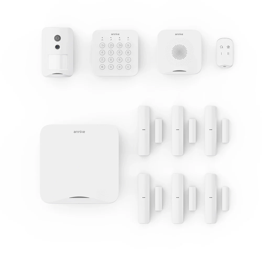ANNKE Kit Allarme Wireless 9 Pezzi Tutto-in-Uno – Sistema di Sicurezza per Casa e Azienda con Monitoraggio Professionale 24/7, Sistema Antifurto Espandibile Fai-da-Te, Installazione Facile, Controllo tramite App - Image 3