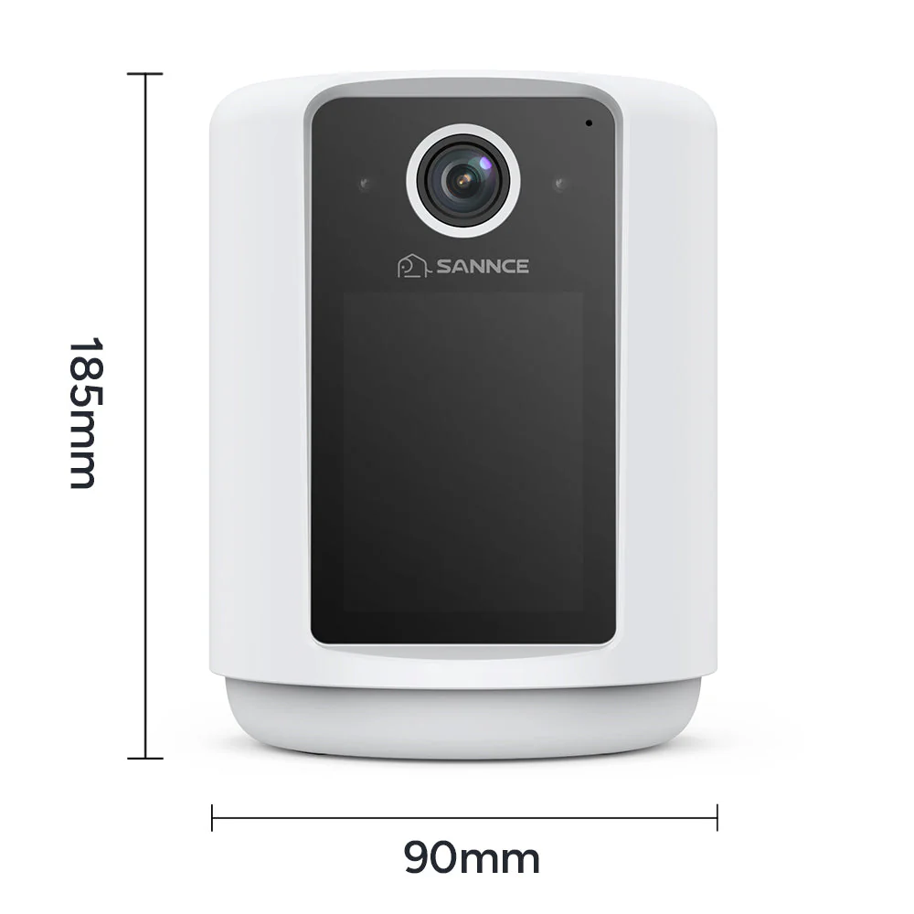 2K Battery Powered Wire-Free IP Camera with 2.4 inch Screen, Soft Night Light, One Click Call, Two-Way Audio WiFi Baby Monitor for Home Security Dog/Cat/Puppy, Night Vision, AI Motion Detection - Image 10